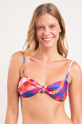 Sujetador de bikini Funny - Violeta y rosa