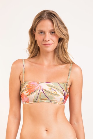 Sujetador de bikini Oasis - Blanco y verde