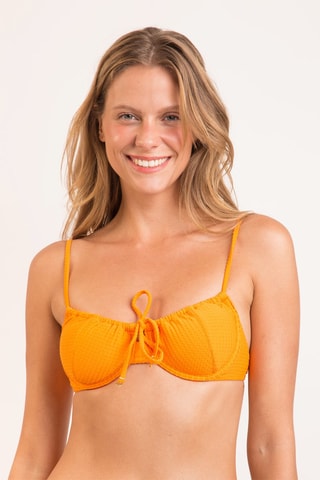 Sujetador de bikini Dots - Naranja