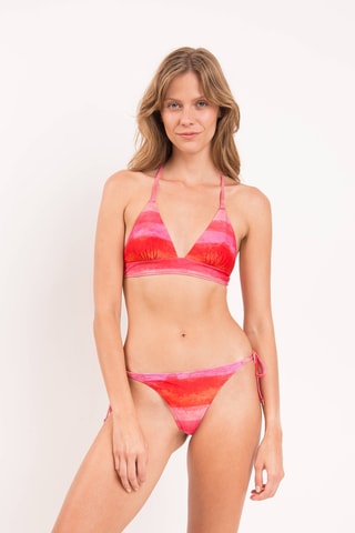 Sujetador de bikini tie-dye Cher - Rojo