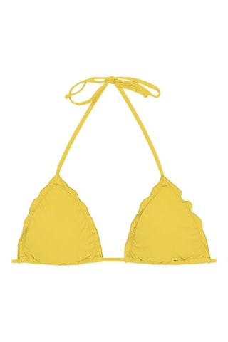 Haut de maillot triangle Melon - Jaune