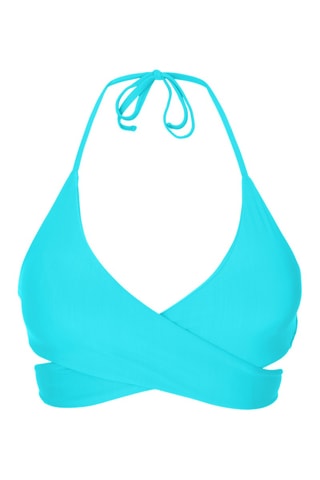 Haut de maillot triangle croisé Miami - Turquoise