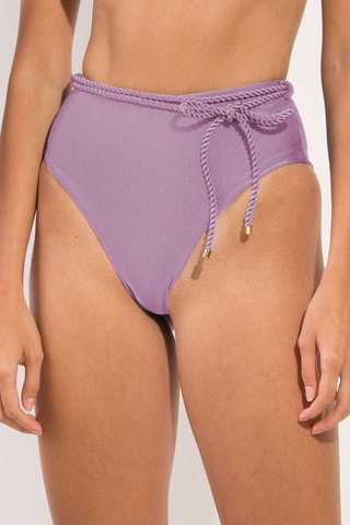 Braga de bikini de talle alto Shimmer - Violeta