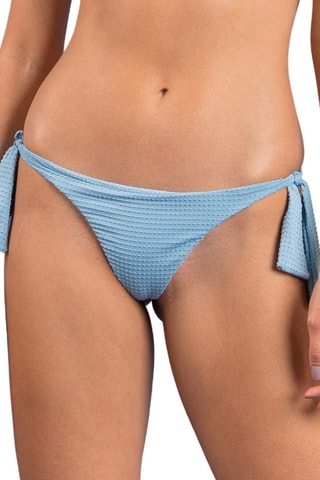 Bas de maillot tanga à liens Dots Sky - Ciel
