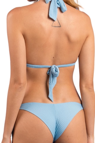 Bas de maillot tanga à liens Dots Sky - Ciel