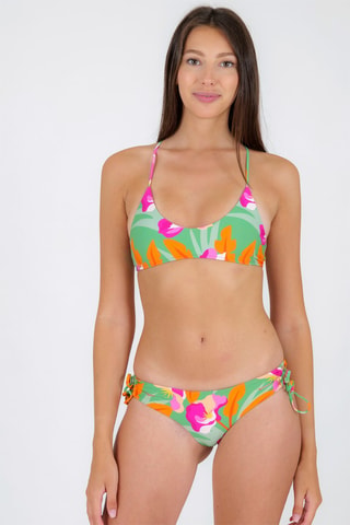 Braga de bikini Madrid - Naranja y verde