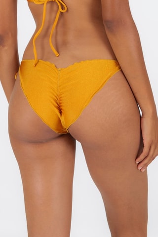 Braga de bikini avolantada Damasco - Dorado