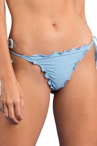 Bas de maillot tanga à liens Dots - Ciel