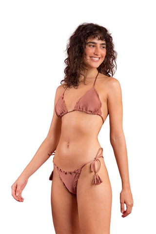 Braga de bikini Shimmer - Marrón
