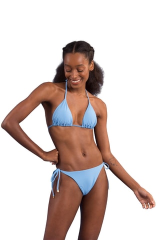 Bas de maillot tanga à liens Baltico - Ciel