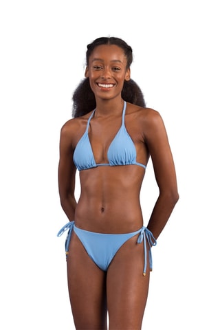 Bas de maillot tanga à liens Baltico - Ciel