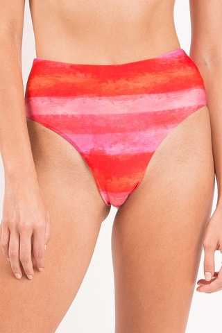 Braga de bikini de talle alto Cher - Rojo
