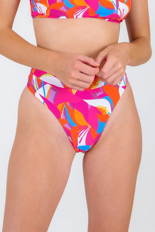 Bas de maillot taille haute Antelope - Rose