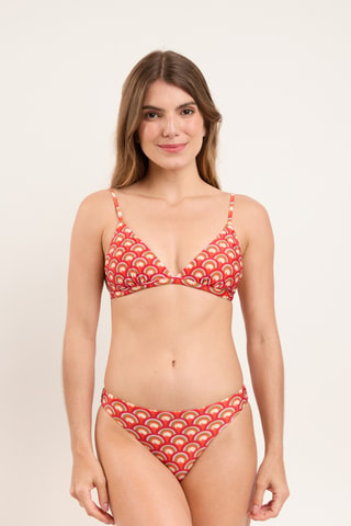 Haut de maillot Floral - Rouge