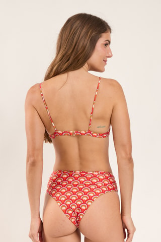 Haut de maillot Floral - Rouge