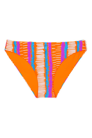 Braga de bikini Stripes - Naranja y violeta