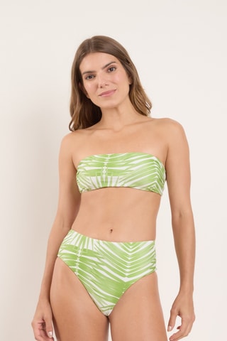 Braga de bikini de talle alto Palms - Verde agua