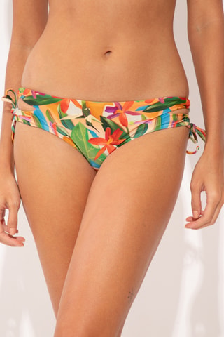 Bas de maillot Tropical - Vert et orange