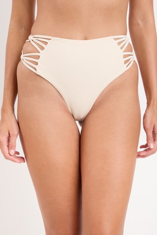 Bas de maillot taille haute Malibu - Blanc