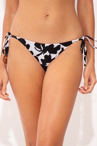 Braga de bikini Poppy - Blanco y negro