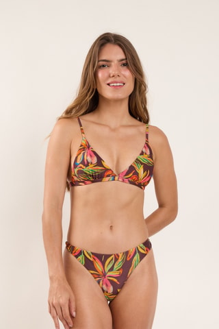 Sujetador de bikini Flore - Marrón