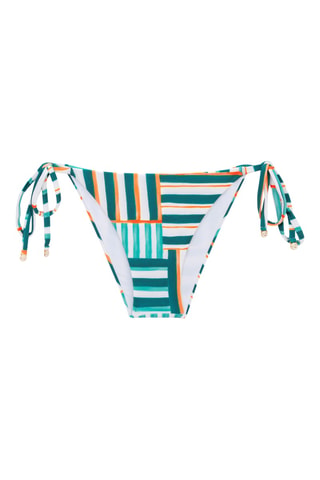 Braga de bikini Bartel - Verde oscuro y blanco