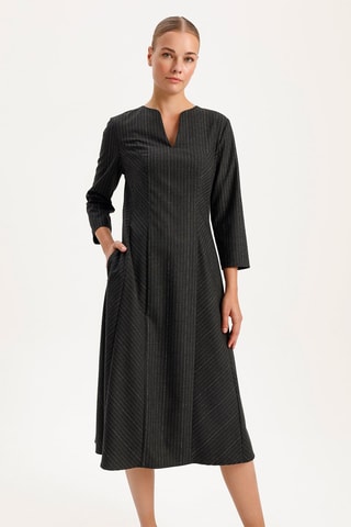 Abito a trapezio  - Grigio