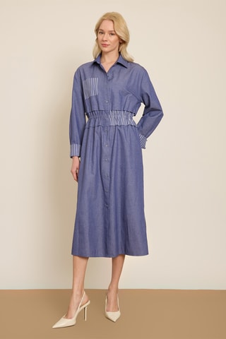 Abito a camicia - Blu