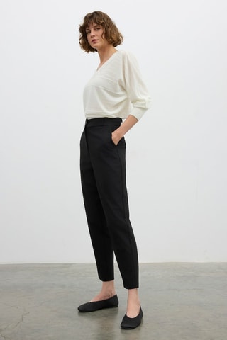 Pantaloni carrot  - Nero