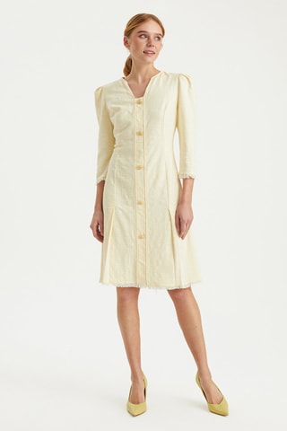 Abito taglio dritto - Beige chiaro