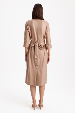 Abito taglio dritto  - Taupe
