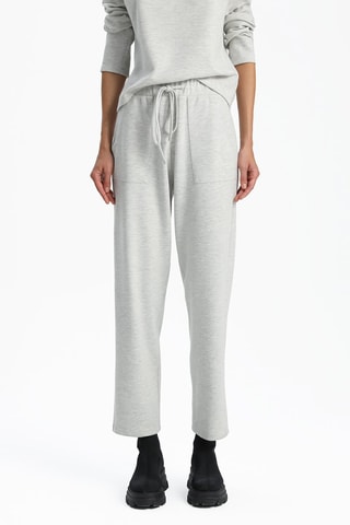 Pantaloni casual a vita alta - Grigio