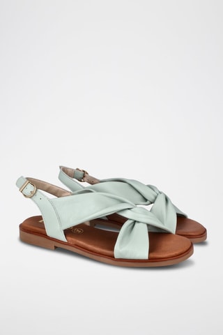 Sandales en cuir Florencia - Vert