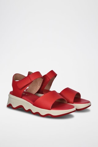 Sandales en cuir Marea - Rouge
