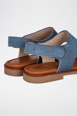 Sandales en cuir Aruba - Bleu cobalt
