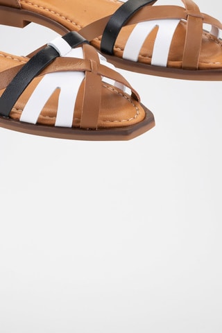 Sandales en cuir - Marron