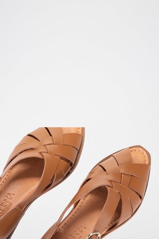 Sandales en cuir - Marron