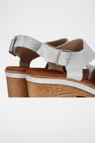 Sandales à talons en cuir Carre - Blanc