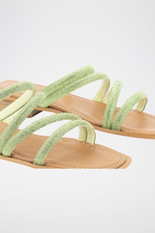 Mules en cuir Miren - Vert