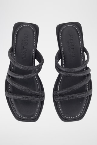 Mules en cuir Karda - Noir