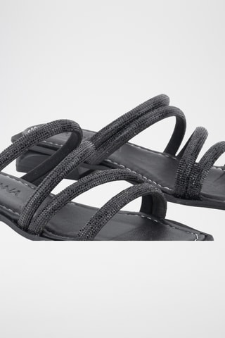 Mules en cuir Karda - Noir