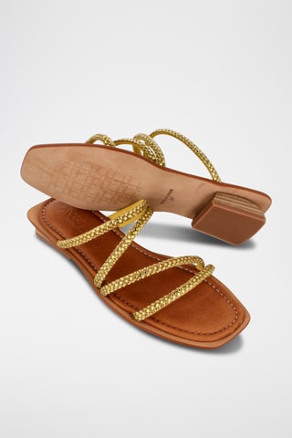 Mules en cuir Tetuan - Jaune