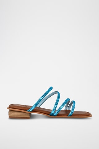 Mules en cuir Tetuan - Ciel