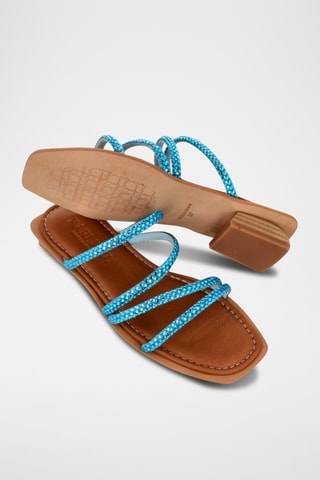 Mules en cuir Tetuan - Ciel