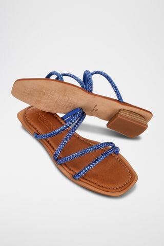 Mules en cuir Tetuan - Ciel