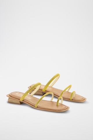 Sandales en cuir Karda - Jaune