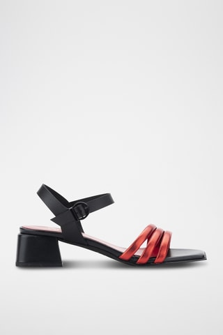 Sandales à talons en cuir Eclat - Rouge