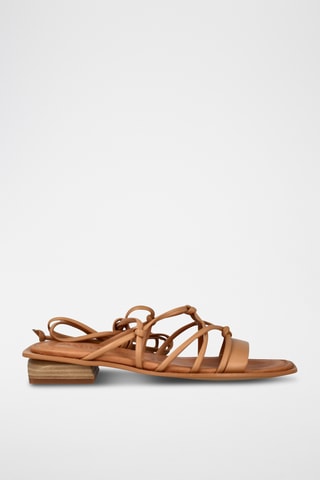 Spartiates en cuir Florencia - Camel