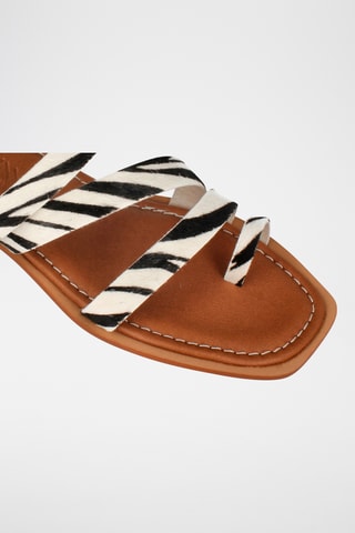 Sandales à talons en cuir - Noir
