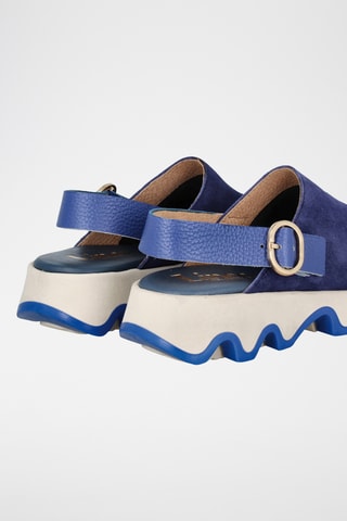 Sabots en cuir - Bleu marine